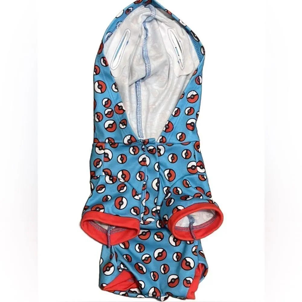 Build-A-Bear Pokemon Poke Ball Sleeper Blue, Red & White Outfit